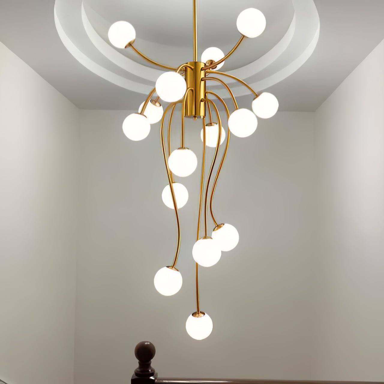 Astralyn Brass Globe Chandelier
