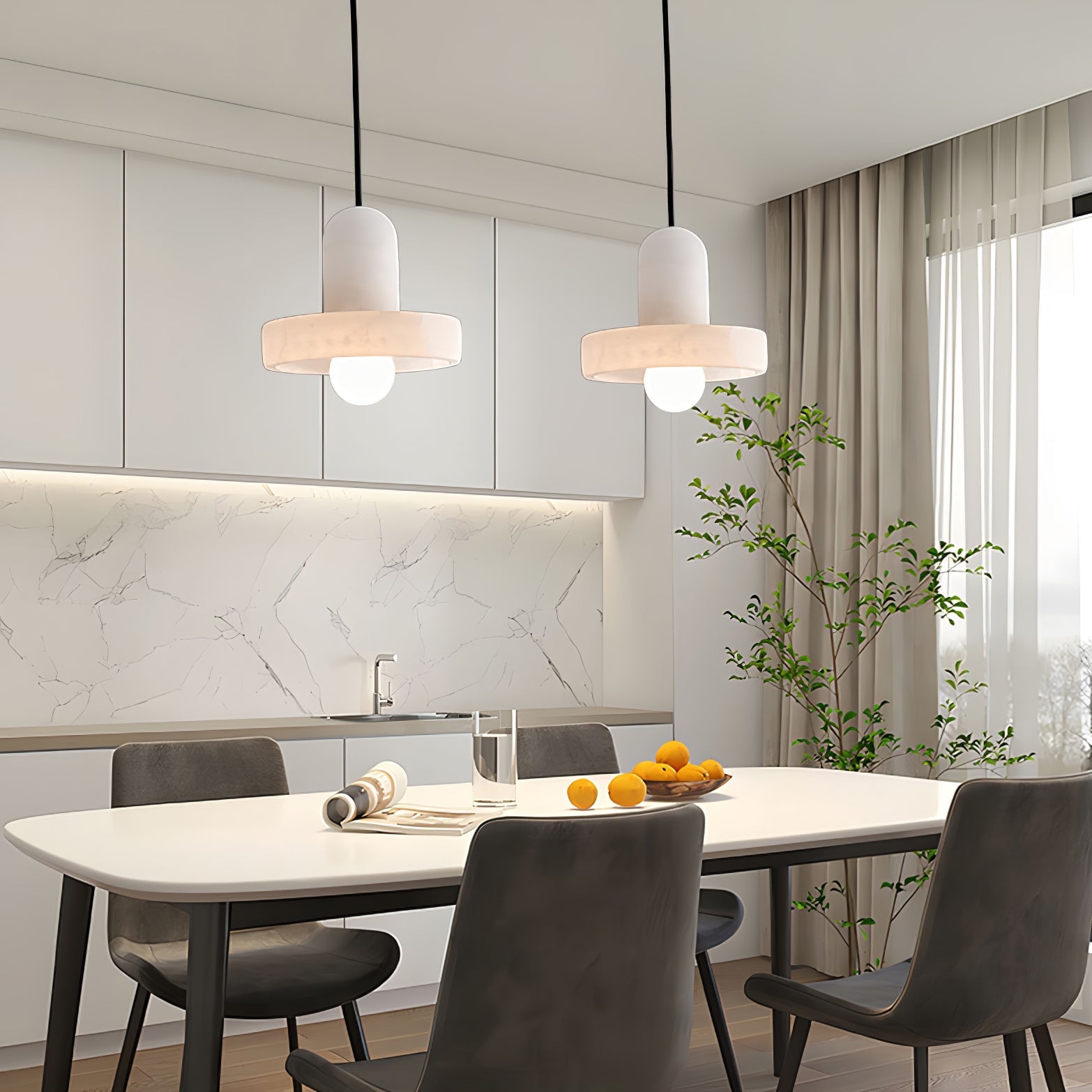 Carrara Alabaster Pendant Lamp