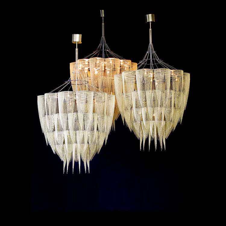 Fereraria Cascade Aluminum Chain Chandelier