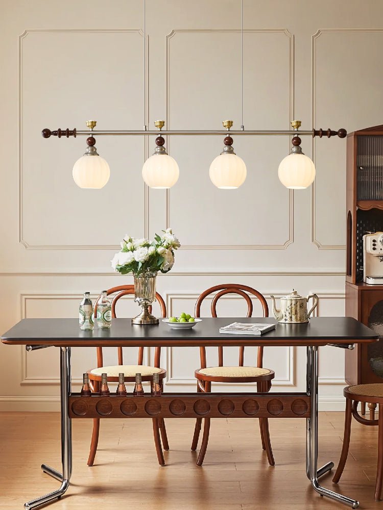 Otheia Elegance Vintage Linear Wood Pendant Lamp