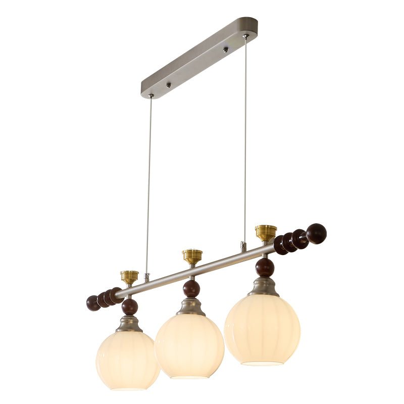Otheia Elegance Vintage Linear Wood Pendant Lamp