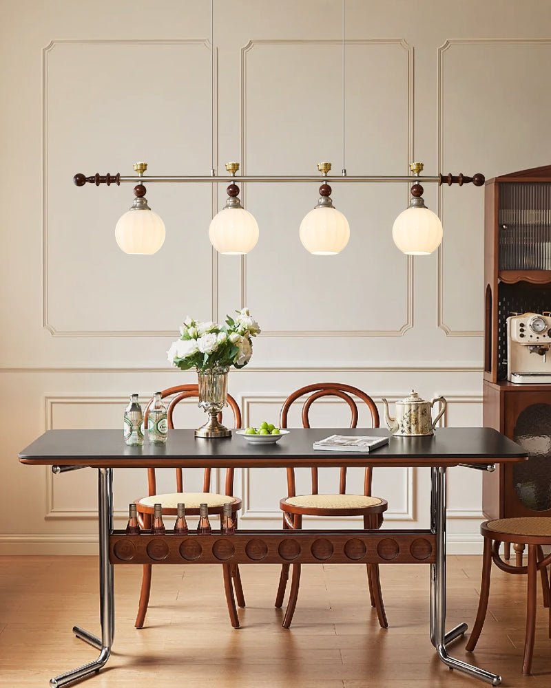 Otheia Elegance Vintage Linear Wood Pendant Lamp