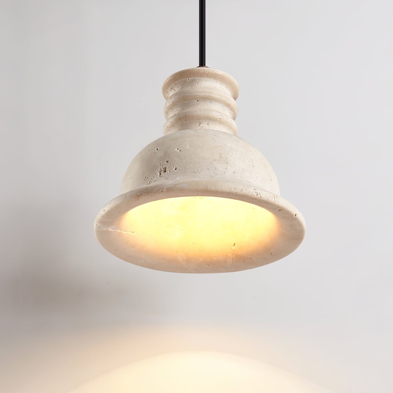 Tavuenne Travertine Sculptural Pendant Light