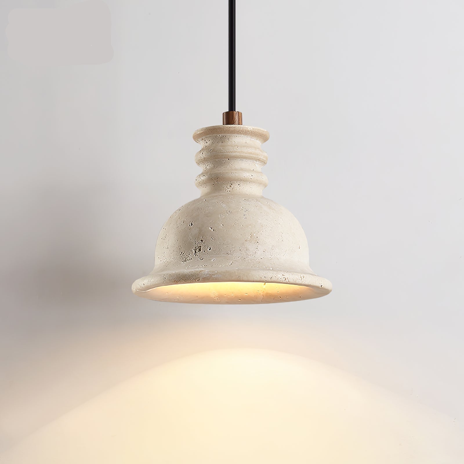 Tavuenne Travertine Sculptural Pendant Light