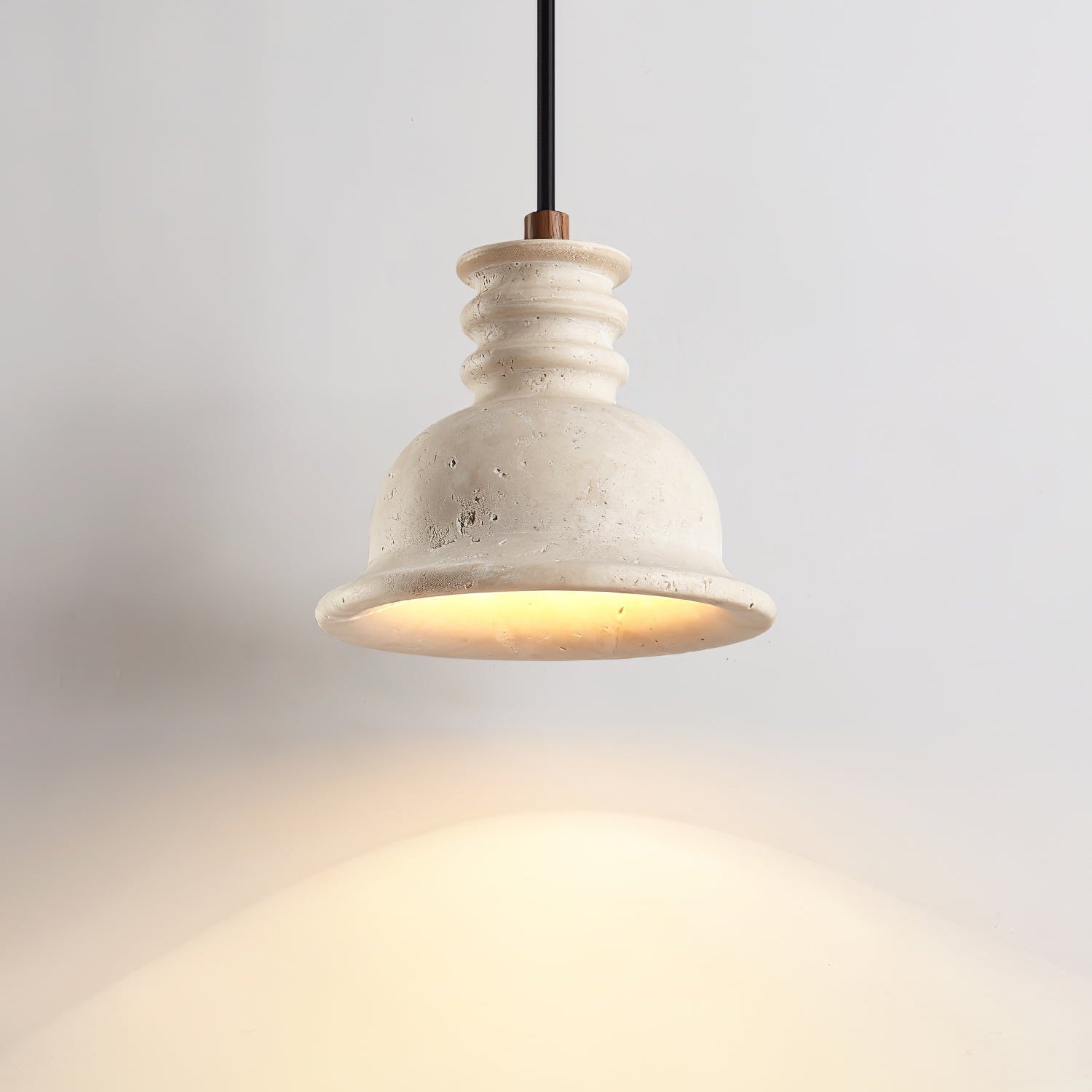 Tavuenne Travertine Sculptural Pendant Light
