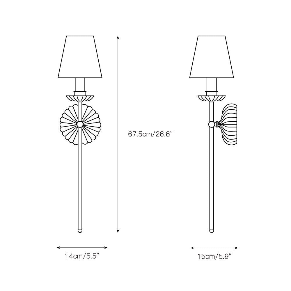 Lumiley Fabric Indoor Wall Light