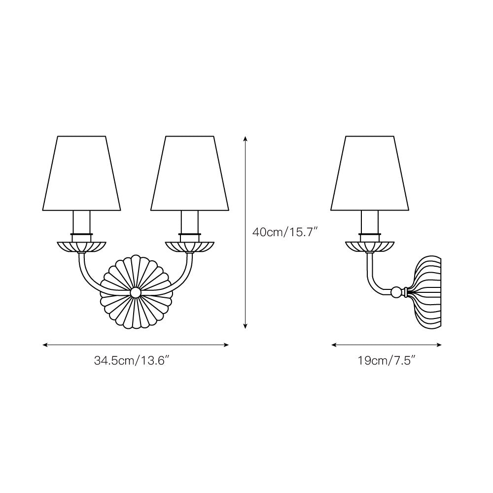 Lumiley Fabric Indoor Wall Light