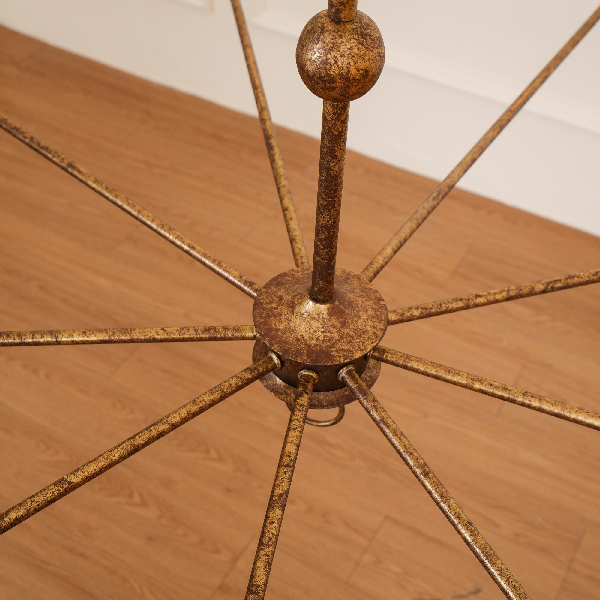 Wisp Grande Vintage Industrial Bronze Chandelier