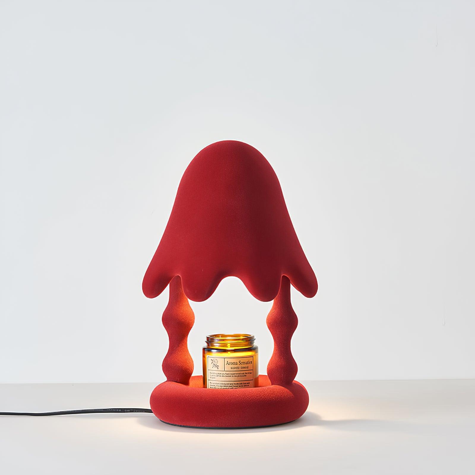 Alcariol Abstract Flocked Resin Lamp