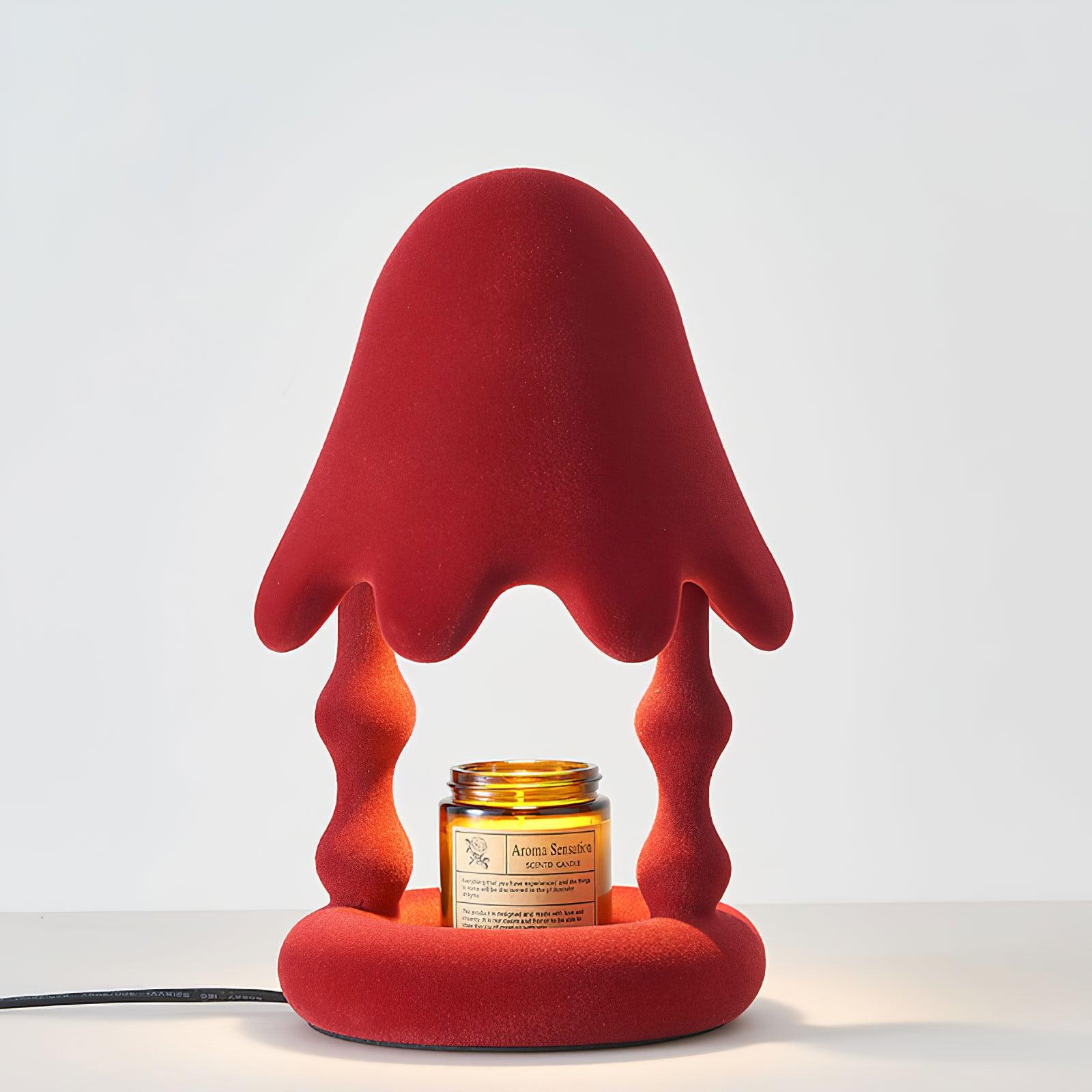 Alcariol Abstract Flocked Resin Lamp