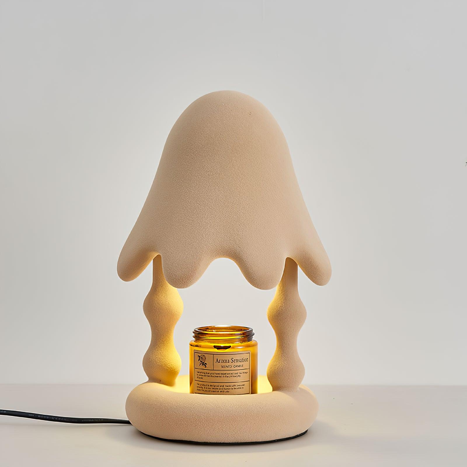Alcariol Abstract Flocked Resin Lamp