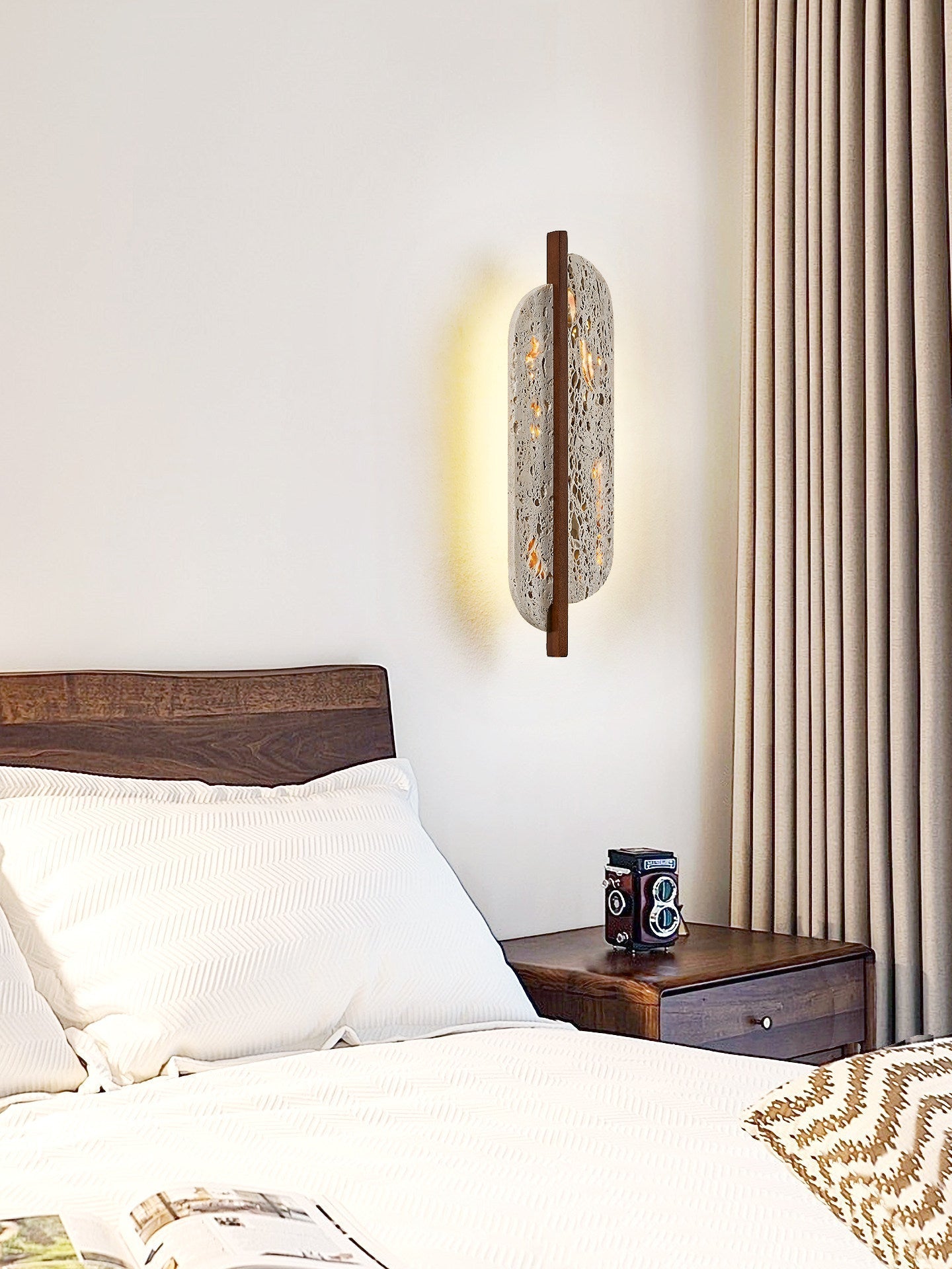Serinaine Travertine Wall Light