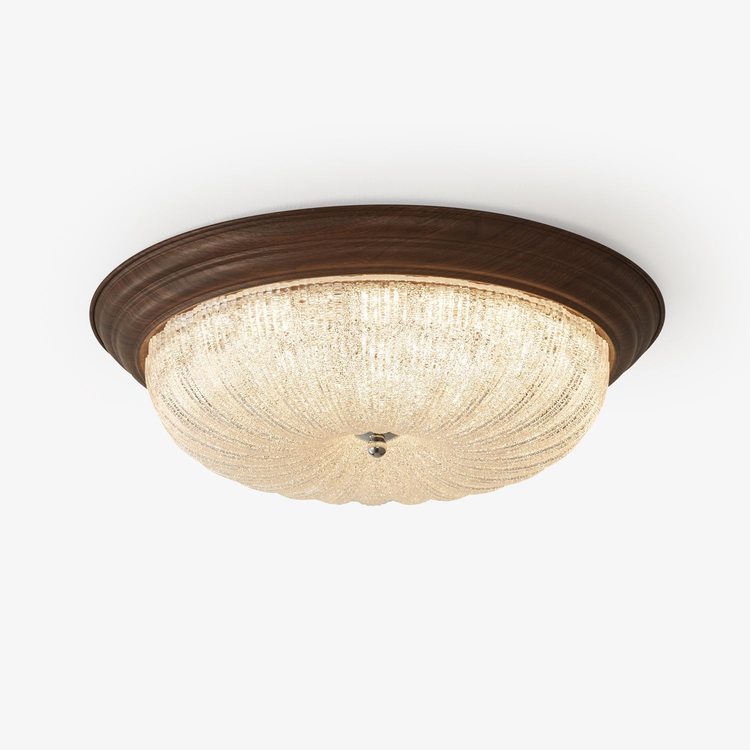 Tacell Premium Elegance Walnut Glass Ceiling Light