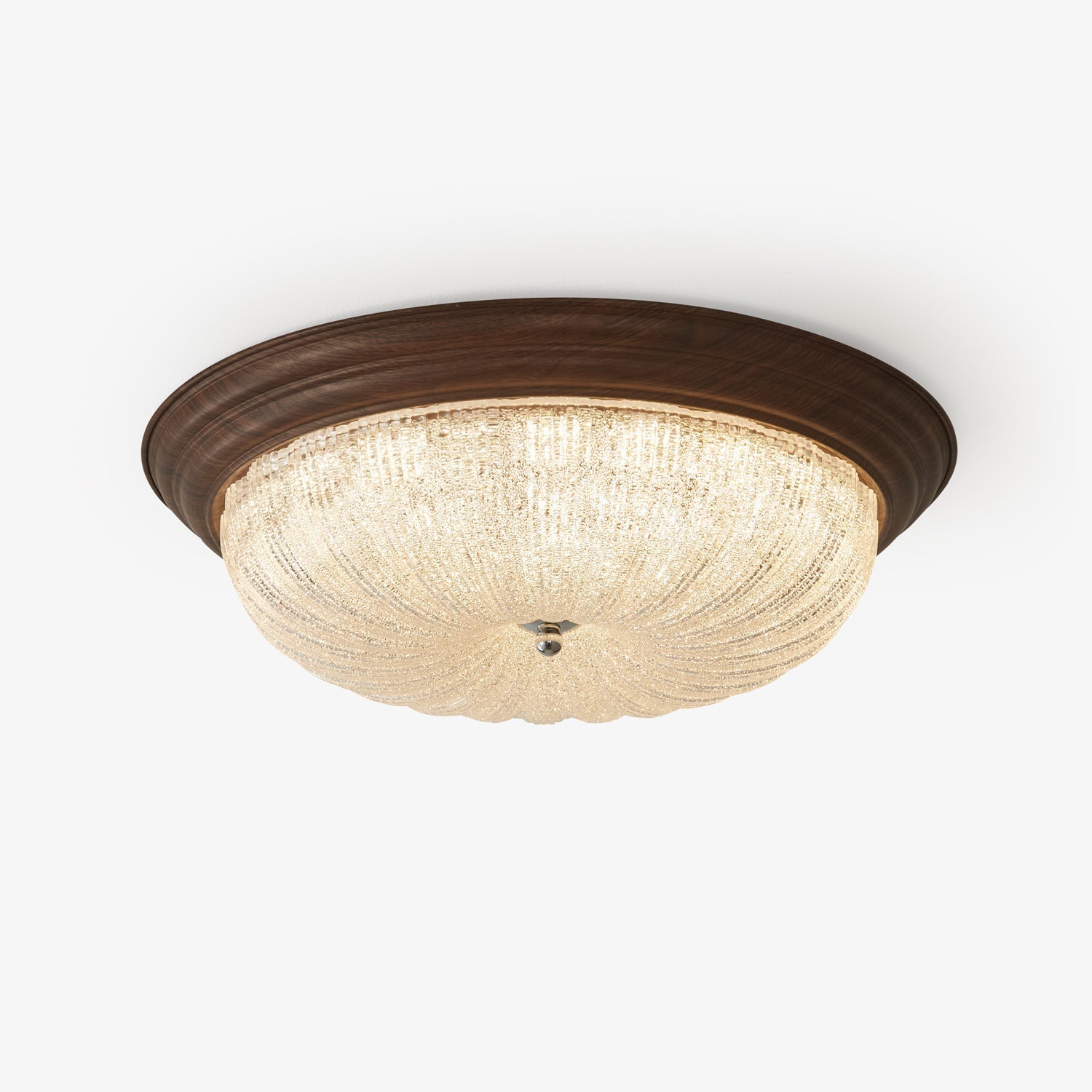 Tacell Premium Elegance Walnut Glass Ceiling Light