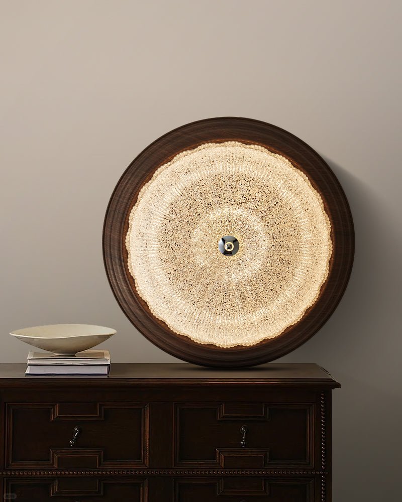 Tacell Premium Elegance Walnut Glass Ceiling Light