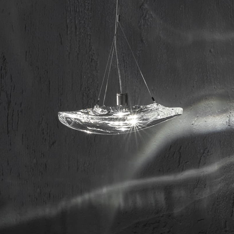 Glacial Float Cascade Glass Chandelier
