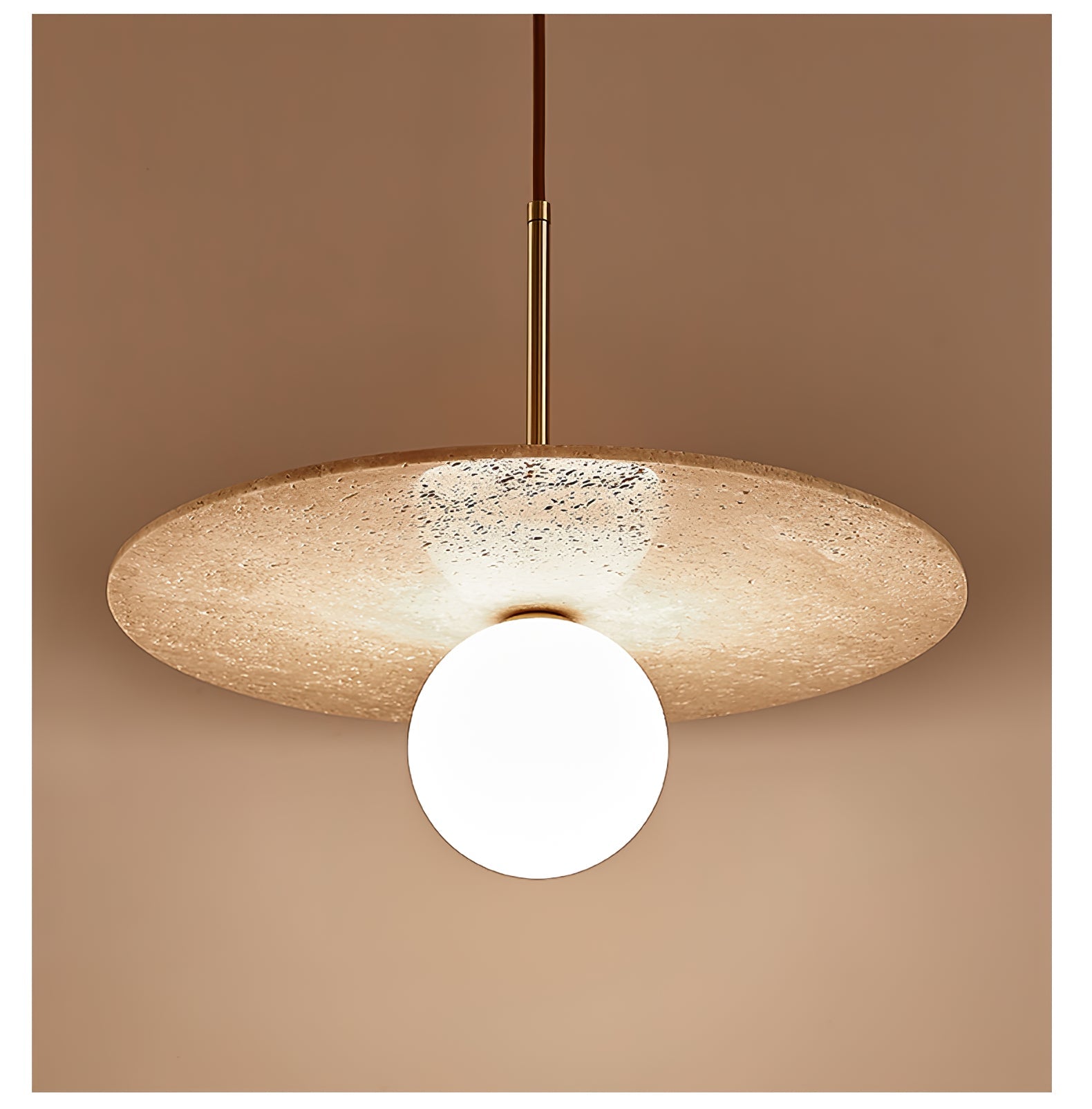 Noreielle Travertine Pendant Light