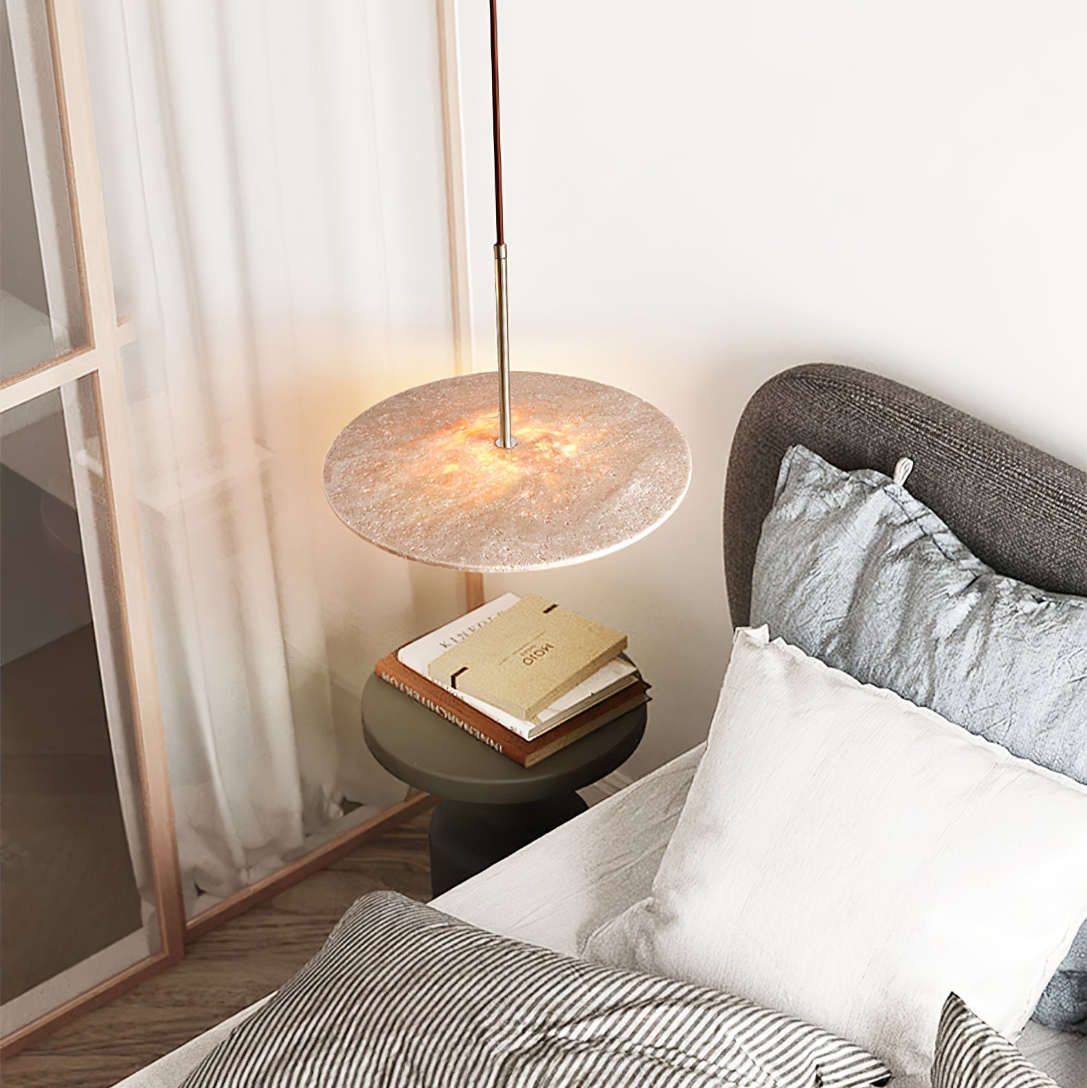 Noreielle Travertine Pendant Light