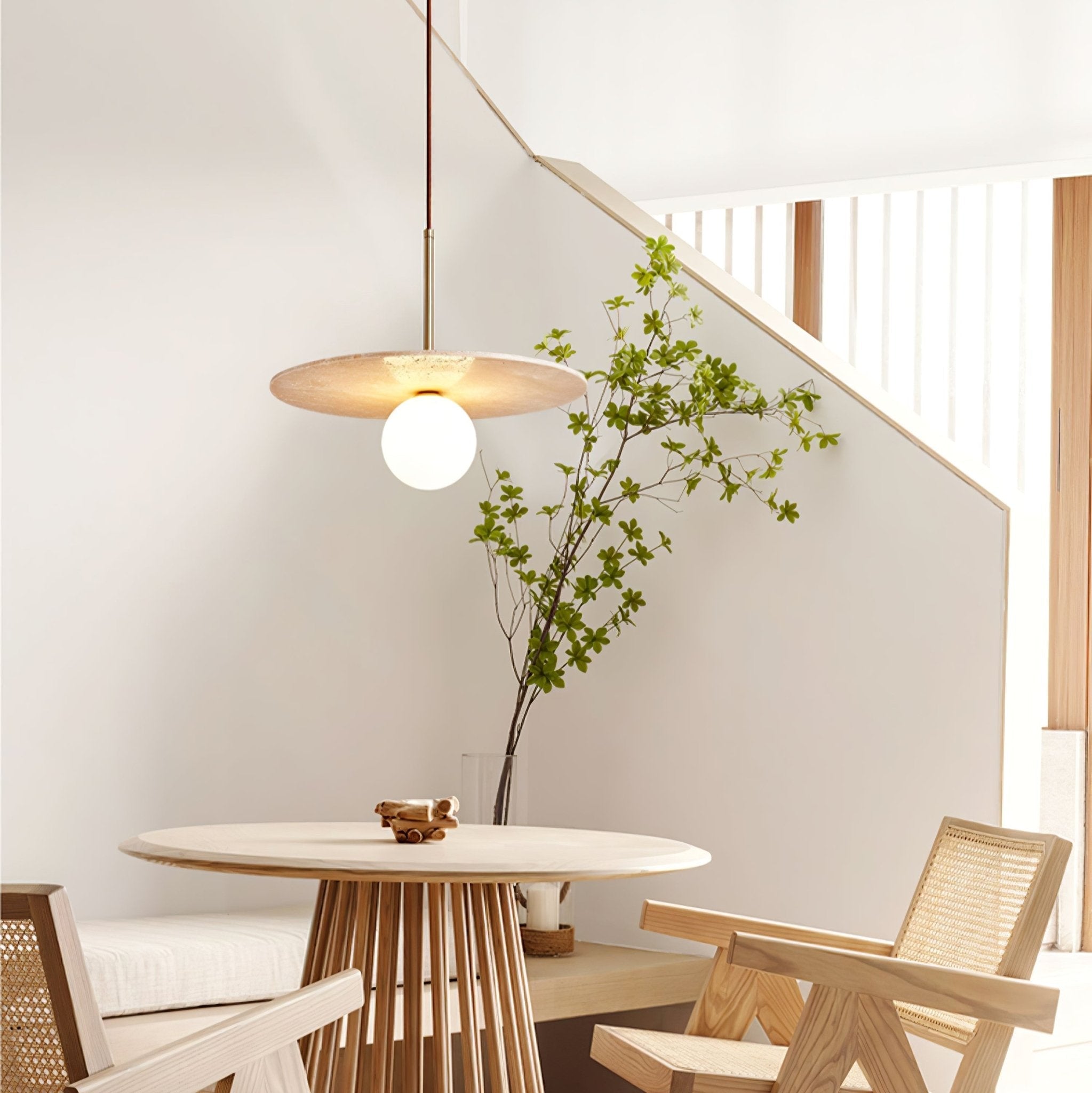 Noreielle Travertine Pendant Light