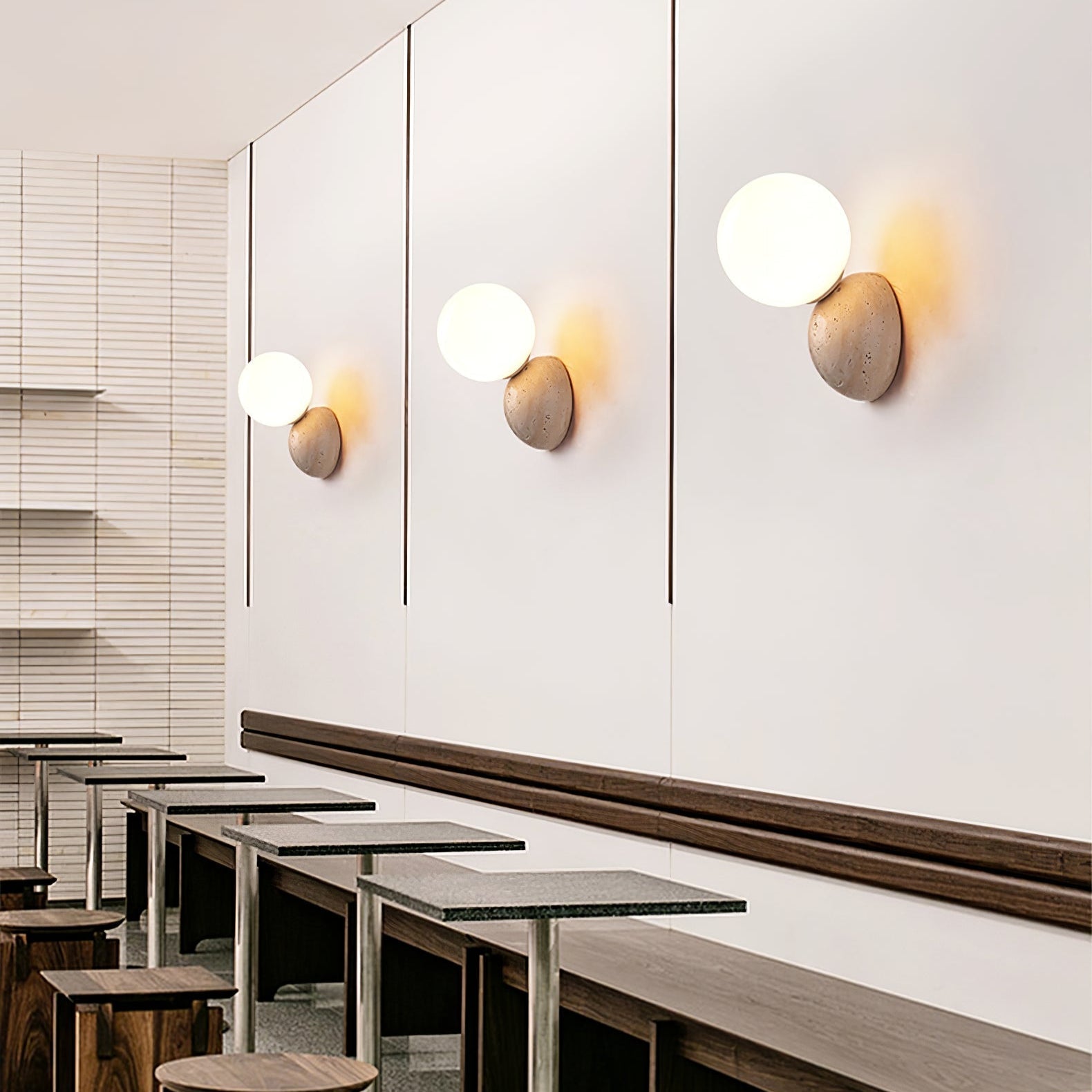 Cethair Travertine Wall Light