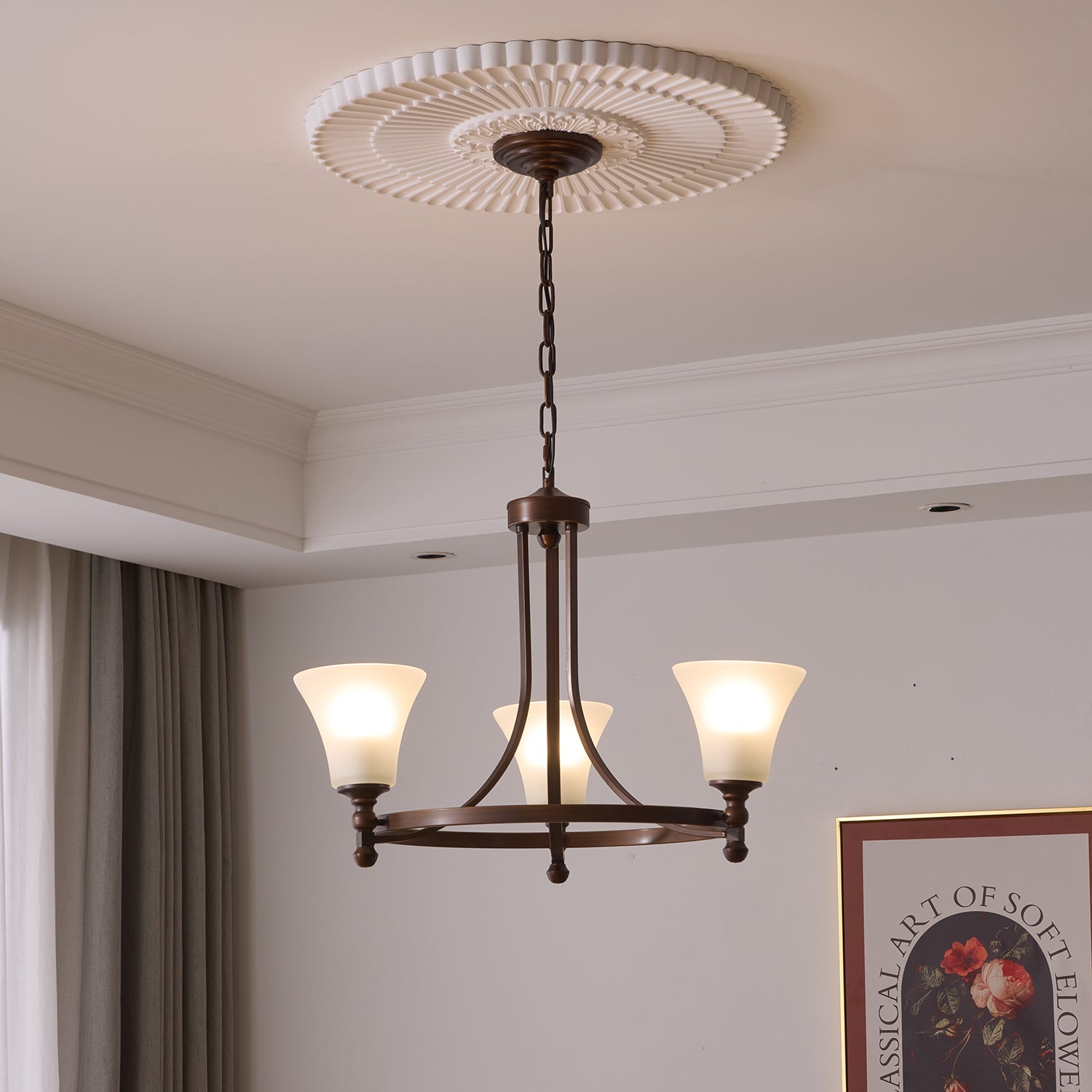 Celestine Traditional Elegance Vintage Glow Chandelier