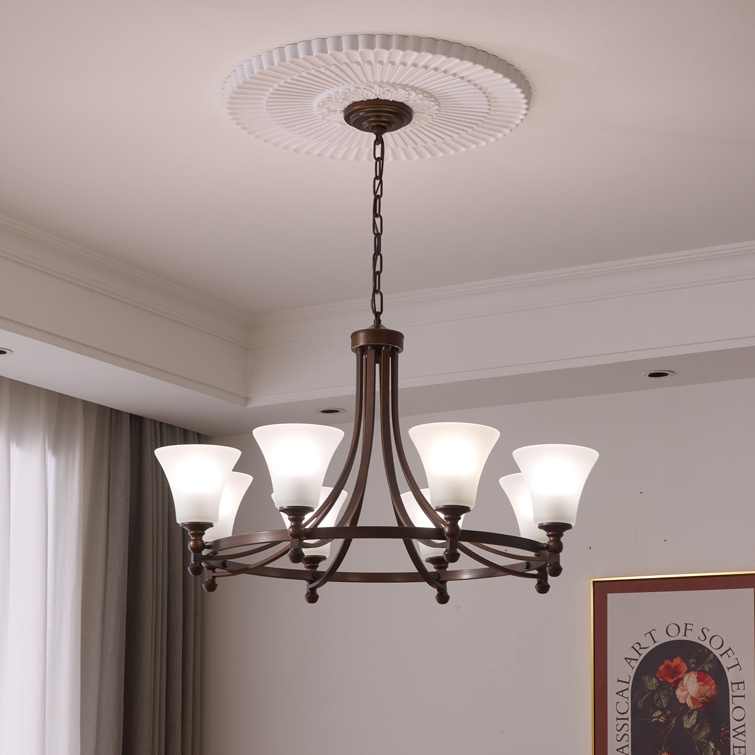Celestine Traditional Elegance Vintage Glow Chandelier