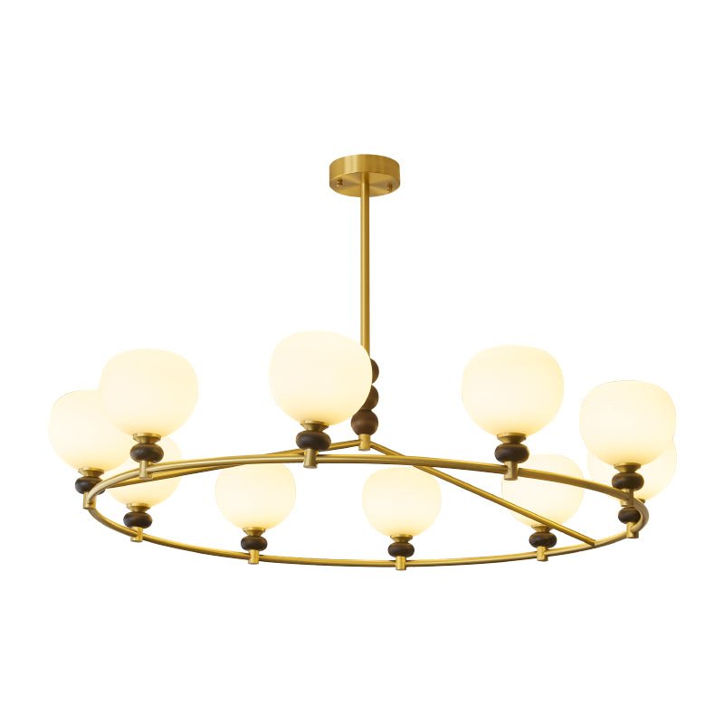 Nydoriel Premium Nordic Art Brass Wood Chandelier