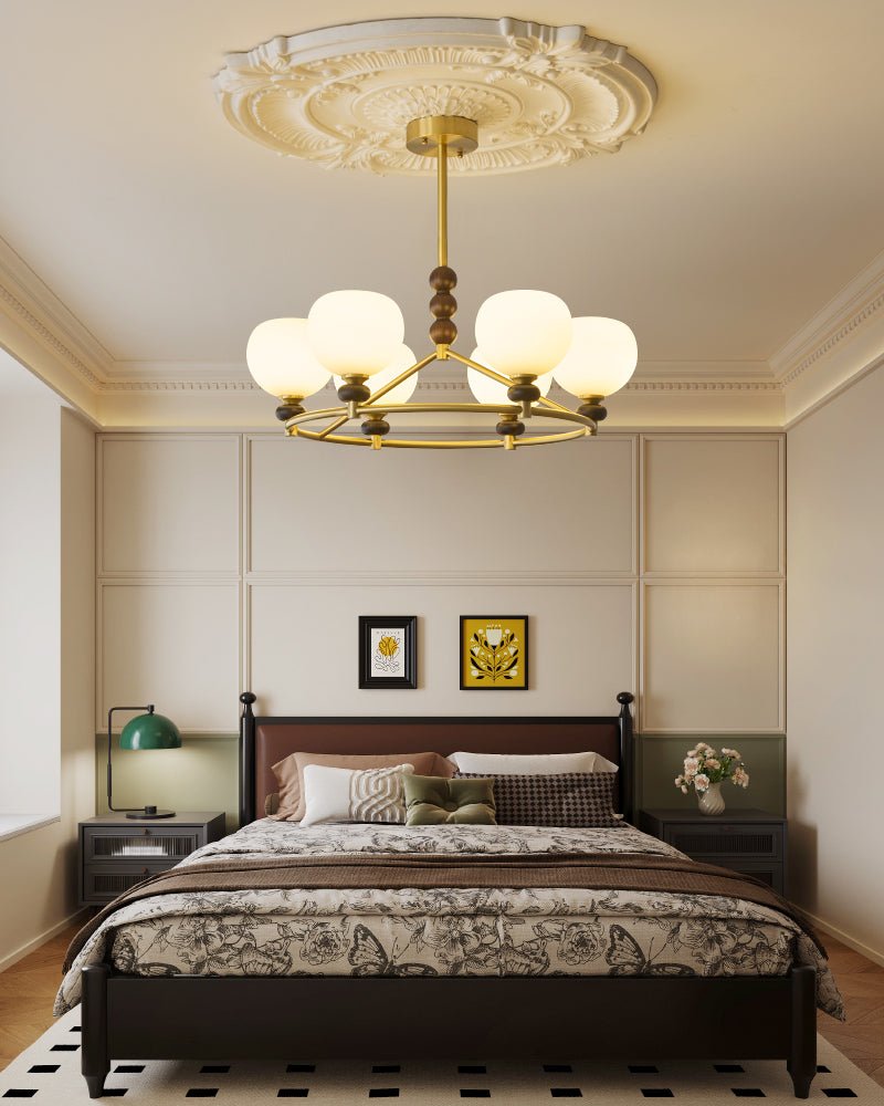 Nydoriel Premium Nordic Art Brass Wood Chandelier