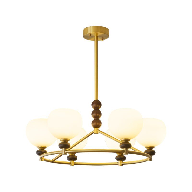 Nydoriel Premium Nordic Art Brass Wood Chandelier