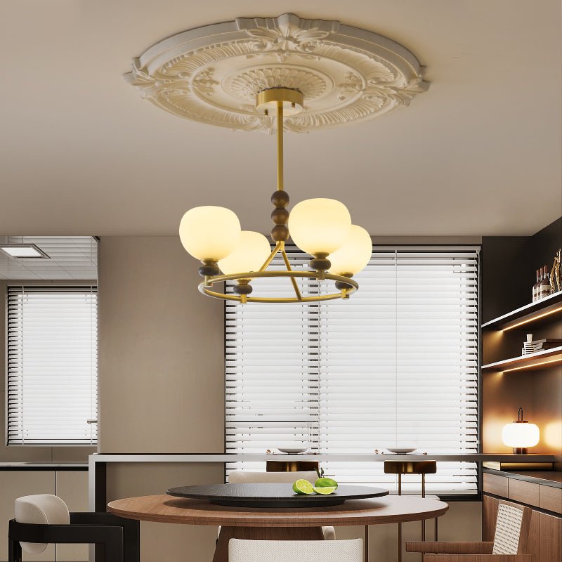 Nydoriel Premium Nordic Art Brass Wood Chandelier