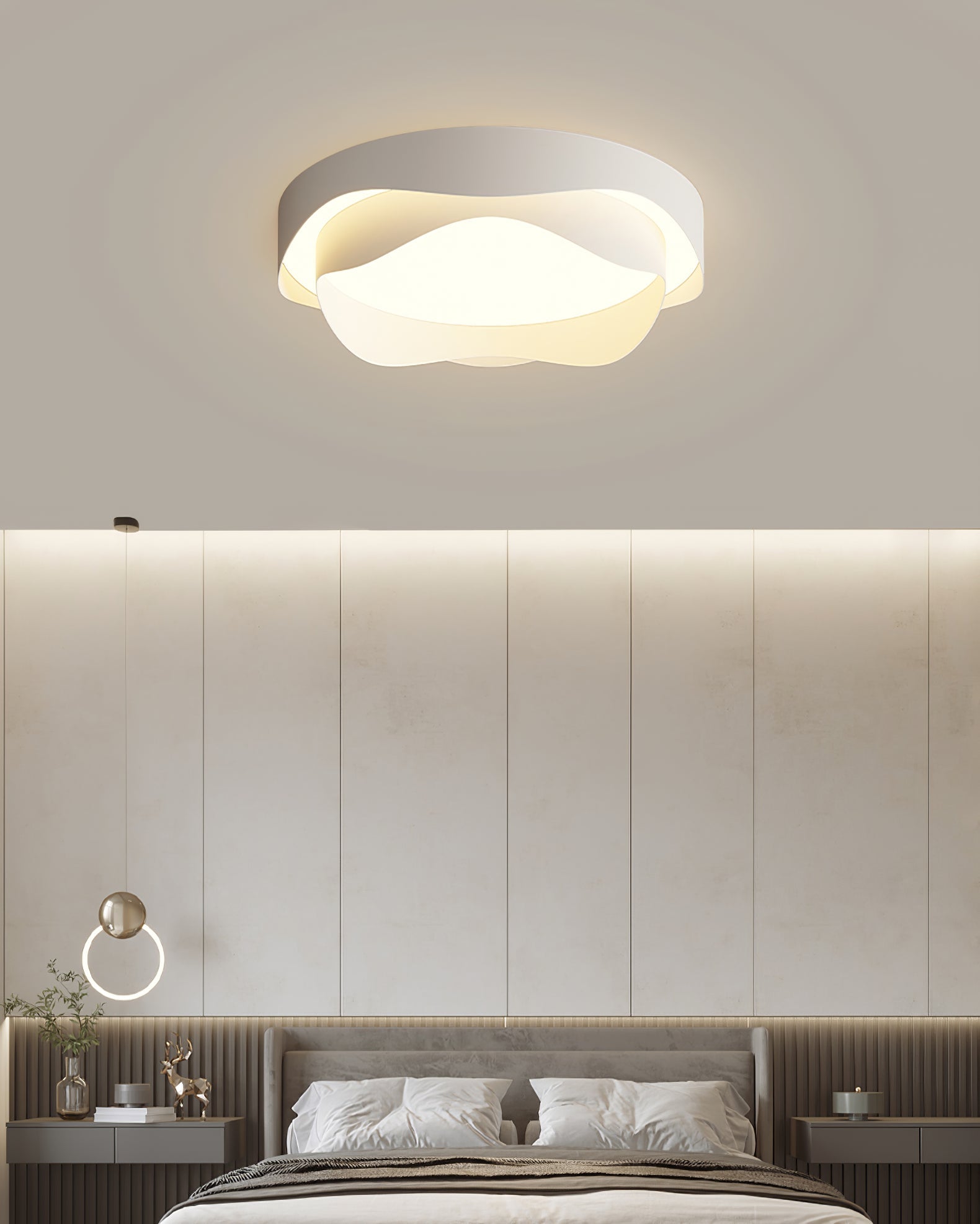 Elaisise Ceiling Lamp White for Living Room