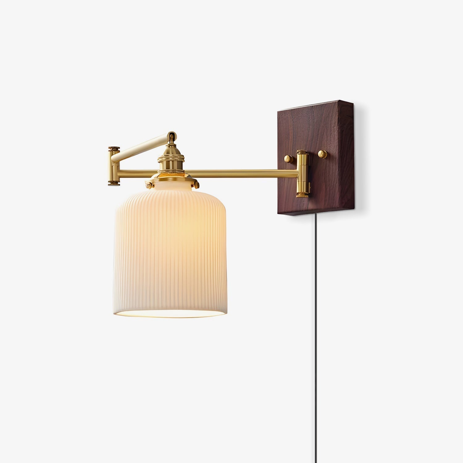 Ceramic Geometry Plug-in Wall Lamp