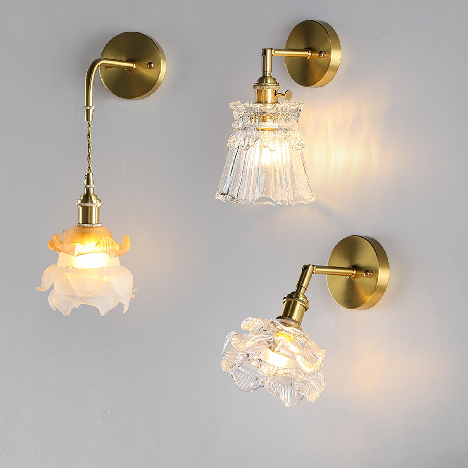 Foski Wall Lamp Flared Crystal Classic