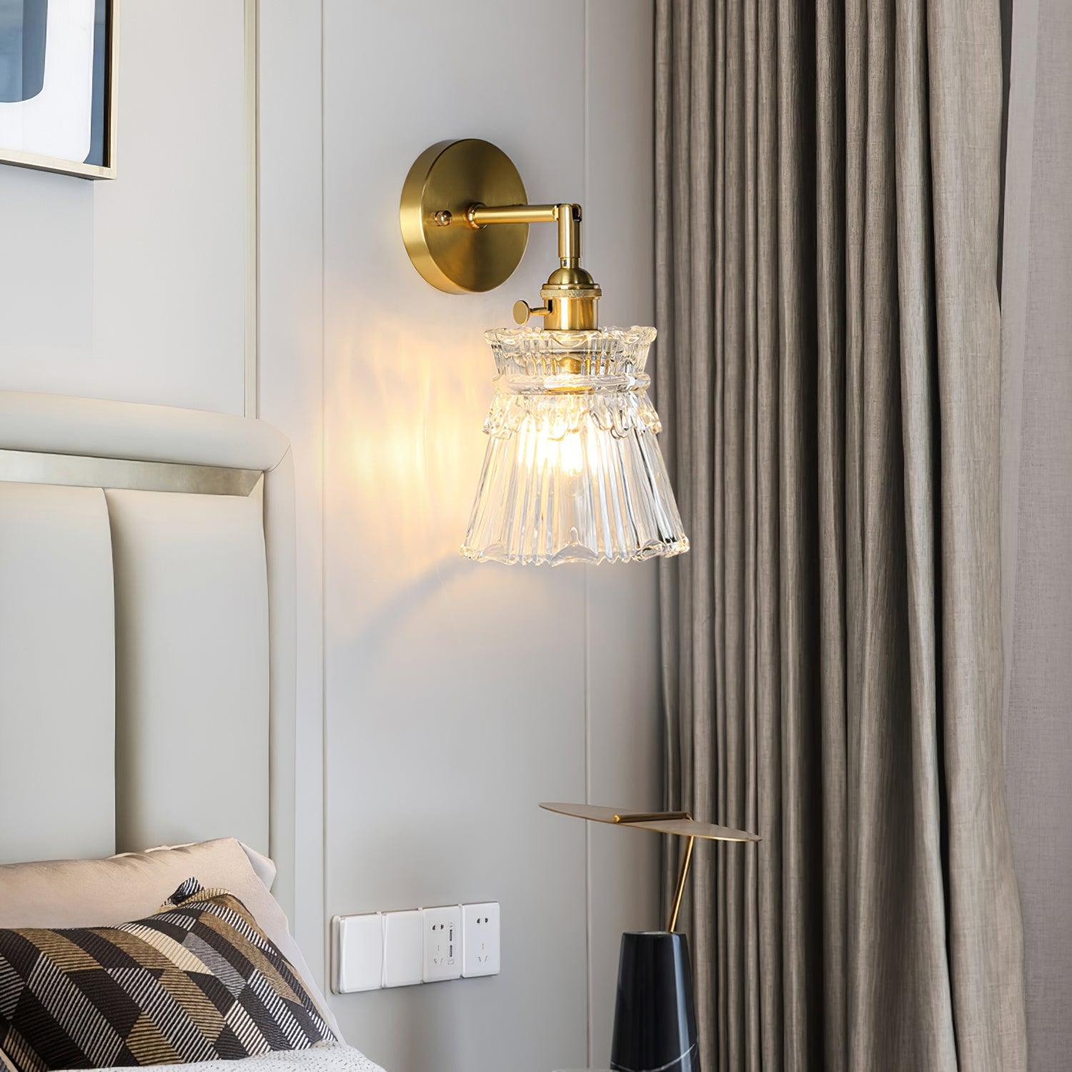 Foski Wall Lamp Flared Crystal Classic