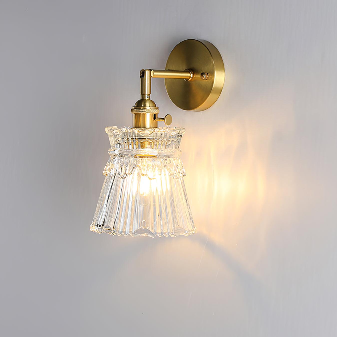 Foski Wall Lamp Flared Crystal Classic
