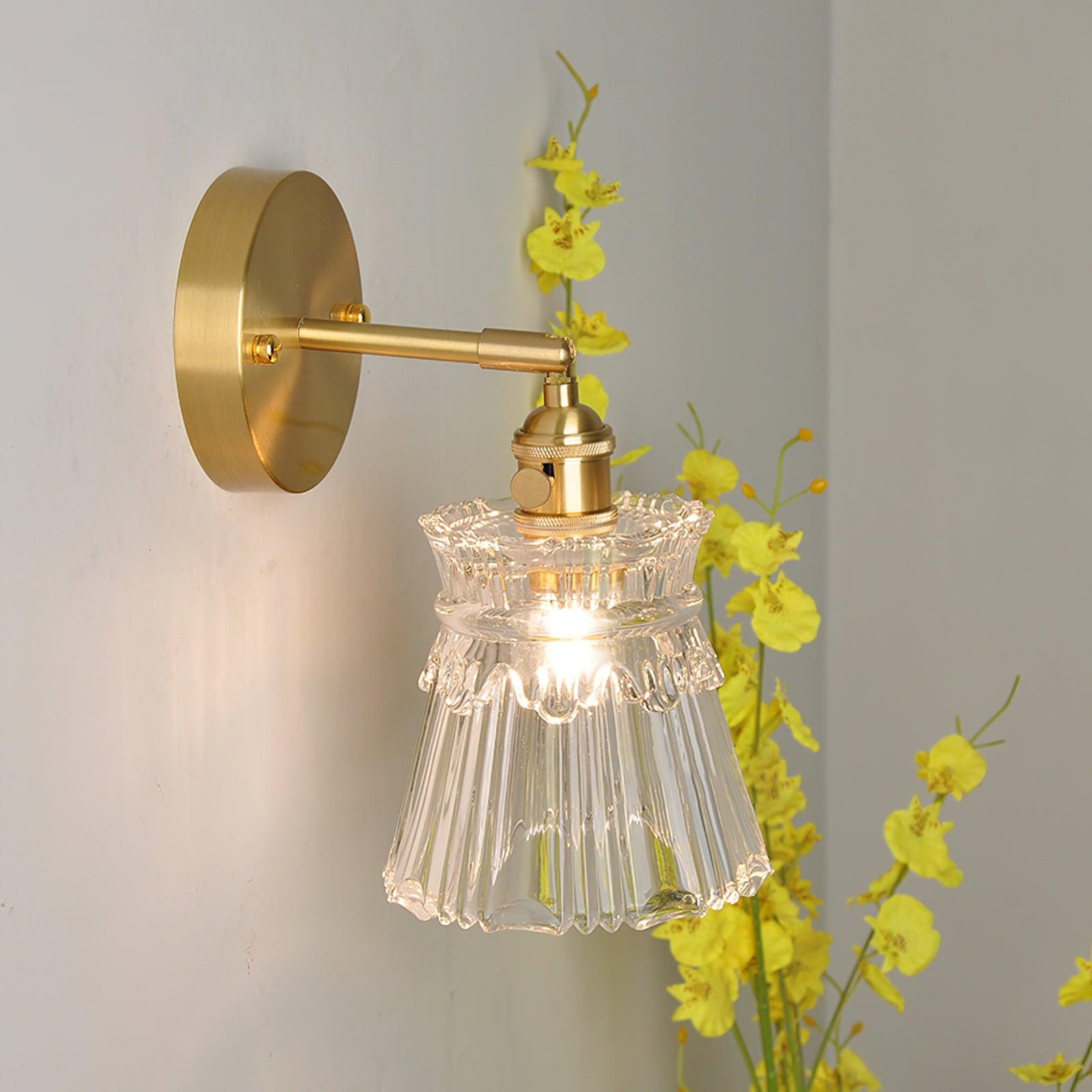 Foski Wall Lamp Flared Crystal Classic