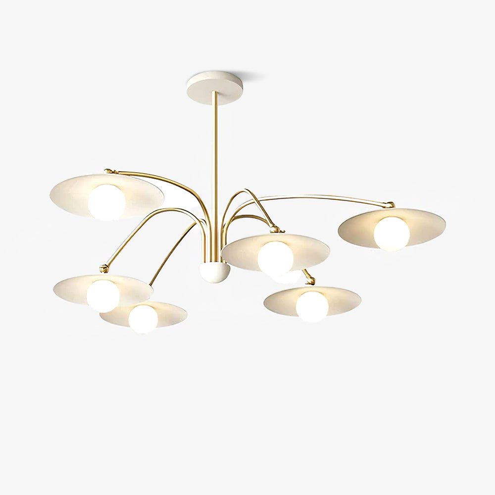 Lark Chandelier with Art Deco-Inspired Mushroom