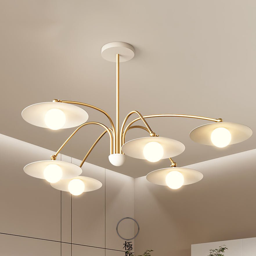 Lark Chandelier with Art Deco-Inspired Mushroom