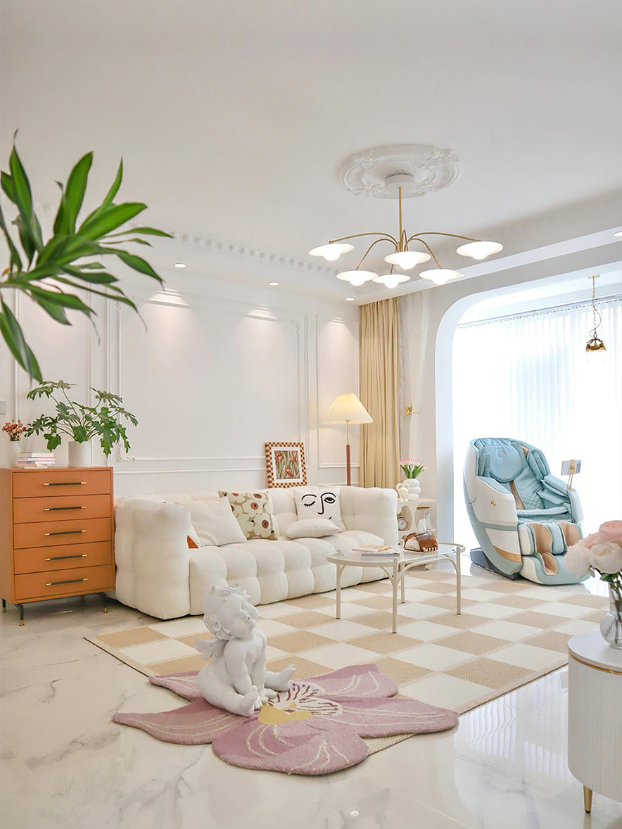 Lark Chandelier with Art Deco-Inspired Mushroom