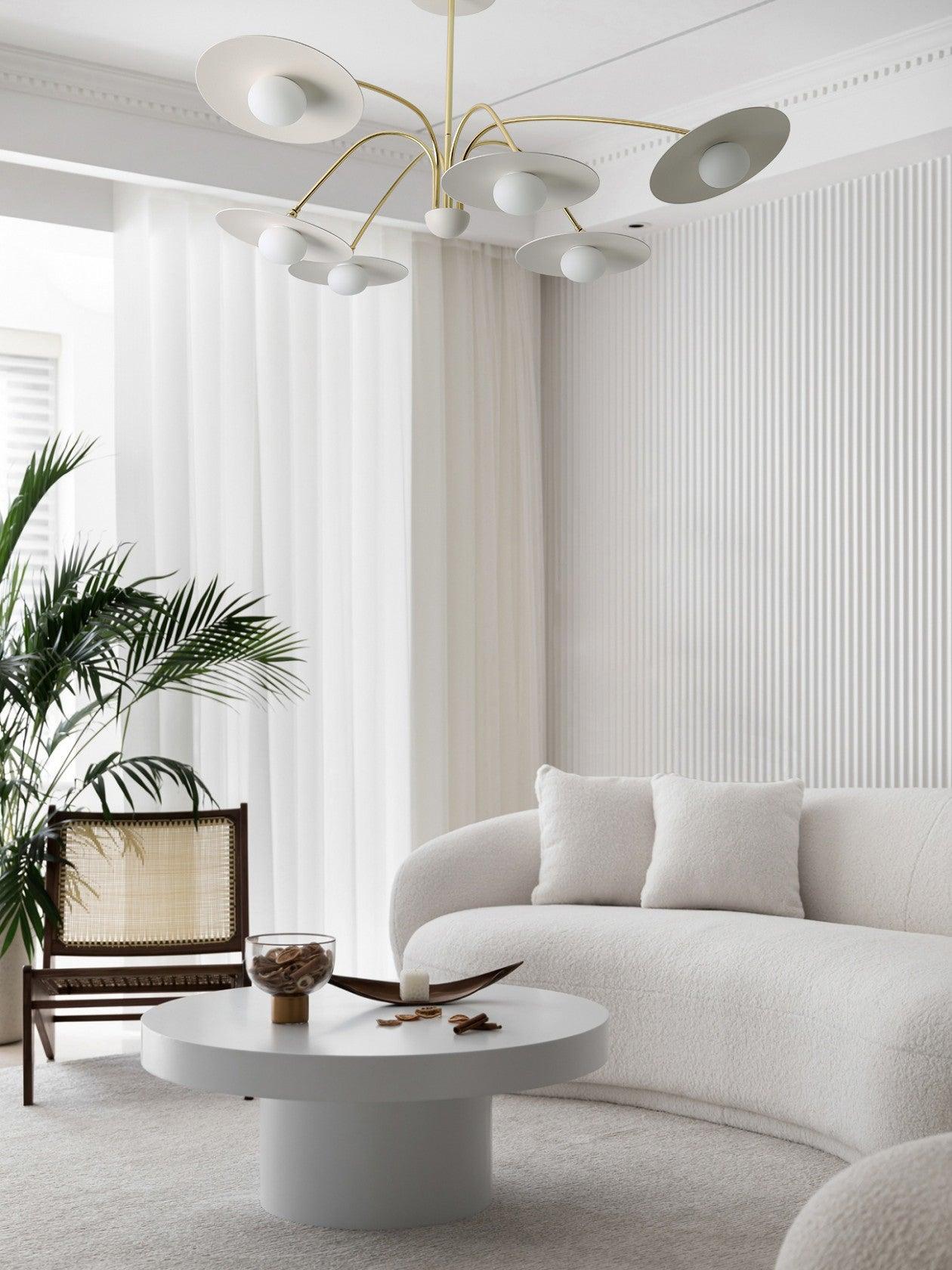 Lark Chandelier with Art Deco-Inspired Mushroom