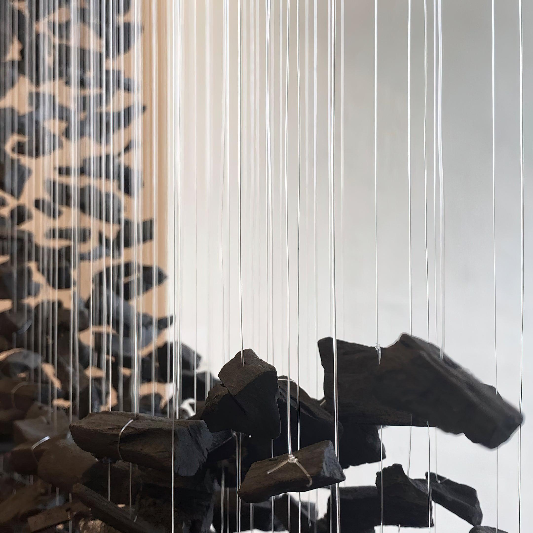 Cirirora Chandelier Charcoal Linear Composition N
