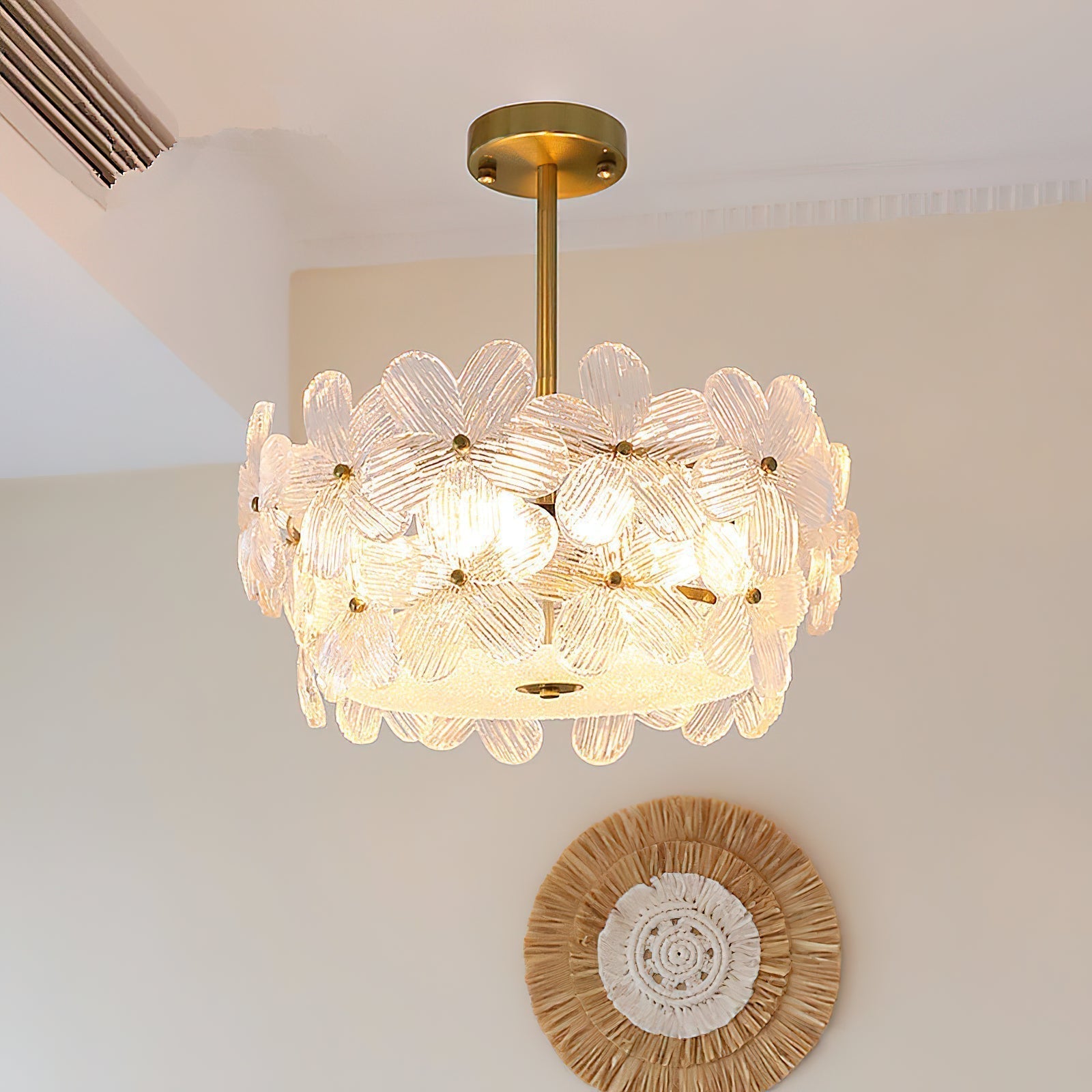 Hydrangea Glass Chandelier