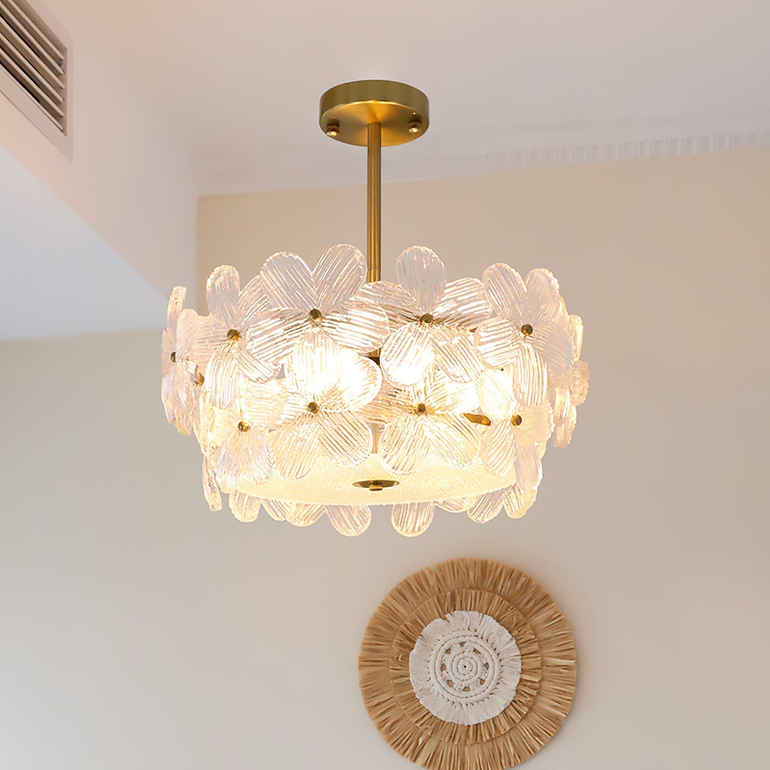 Hydrangea Glass Chandelier