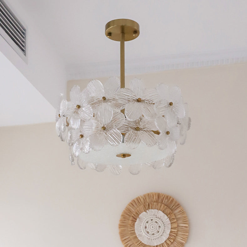 Hydrangea Glass Chandelier