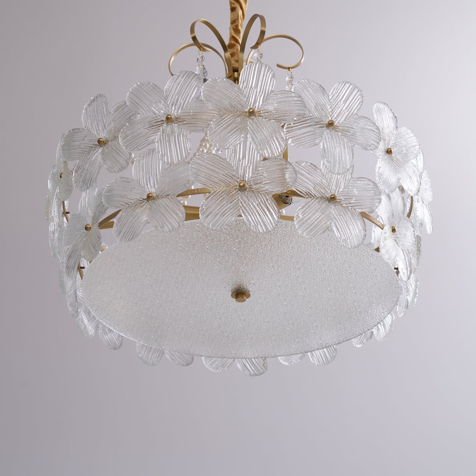 Hydrangea Glass Chandelier