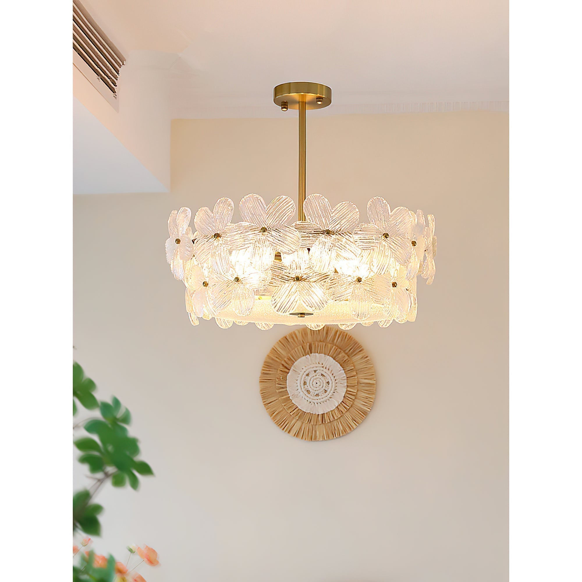 Hydrangea Glass Chandelier