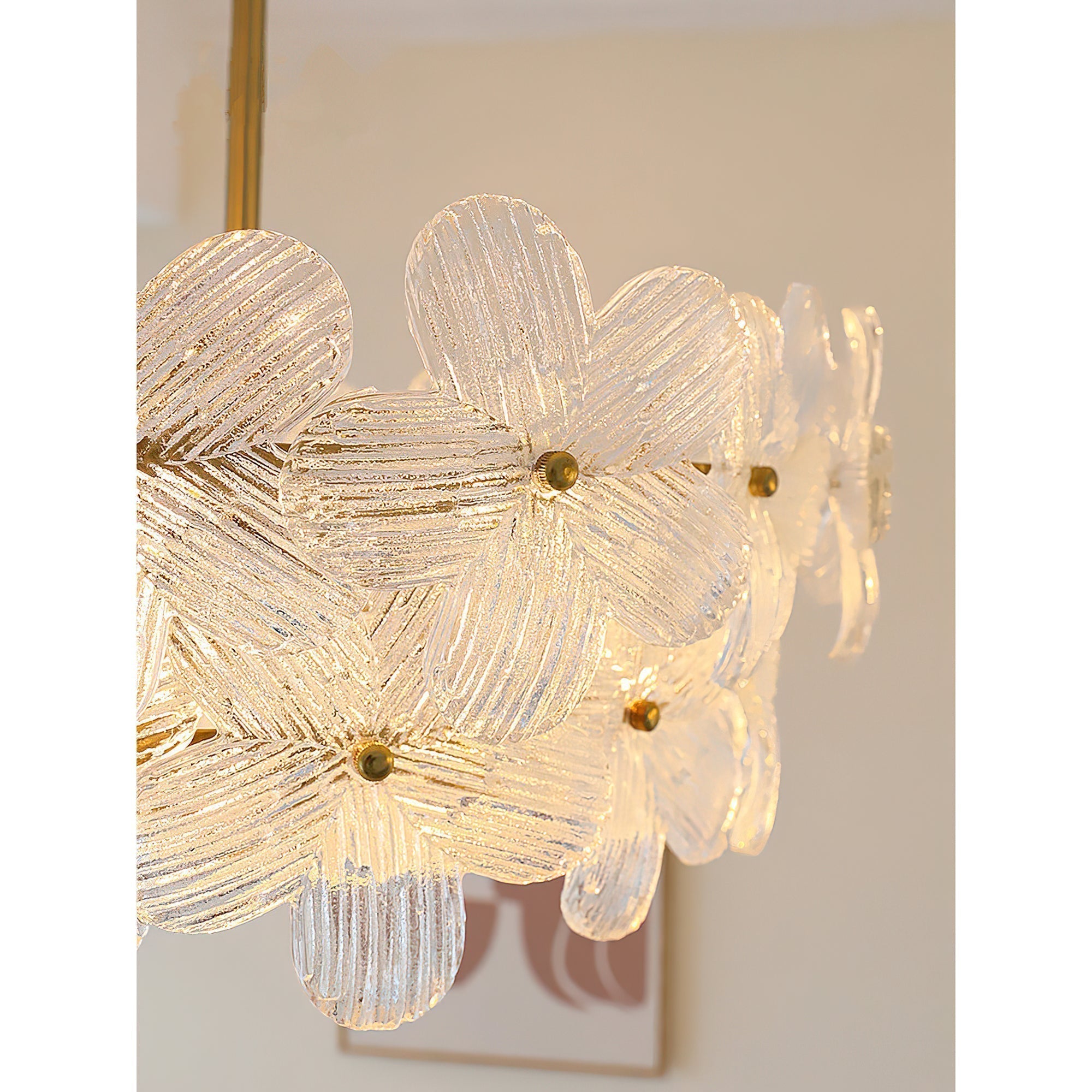 Hydrangea Glass Chandelier
