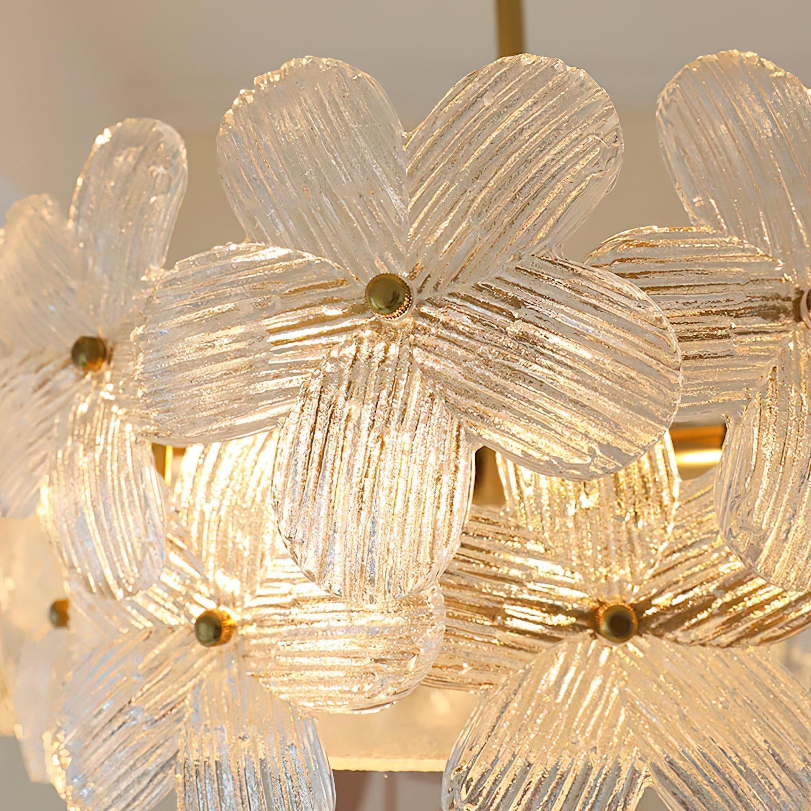 Hydrangea Glass Chandelier