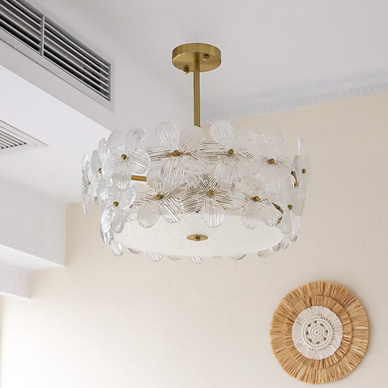 Hydrangea Glass Chandelier