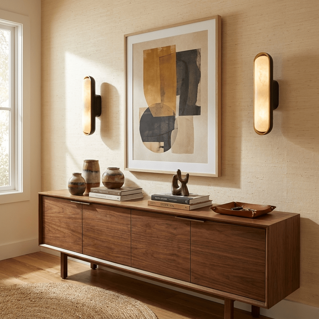 Vionelle Alabaster Wall Sconce